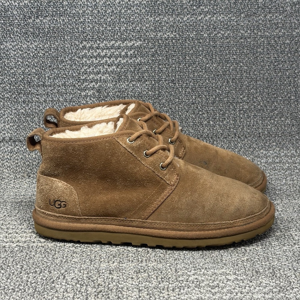 UGG Neumel 3236 Men's Size 9 Chestnut Brown Suede Shearling Chukka Boots